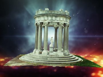 The temple of Bacchus 3D Preview